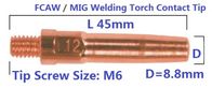 MIG Welding Contact Tip for CO2 Gas shielding Welding