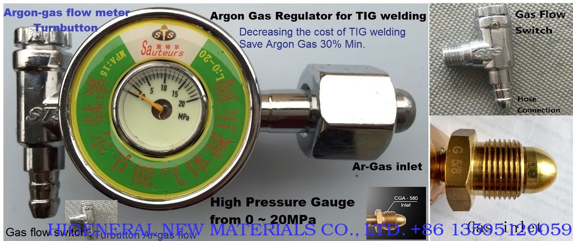 High Pressure Gauge for Argon gas cylinder