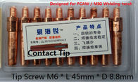 MIG welding Contact tip inside alloy steel tube